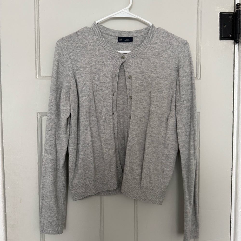 Gap Gray Button Cardigan